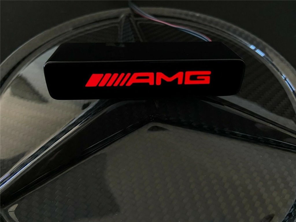AMG LED Kühlergrill rote Plakette Emblem Logo für Mercedes W463 G Wagon-Beleuchtungselemente AMG LED Kühlergrill rote Plakette Emblem Logo für Mercedes W463 G Wagon-Beleuchtungselemente