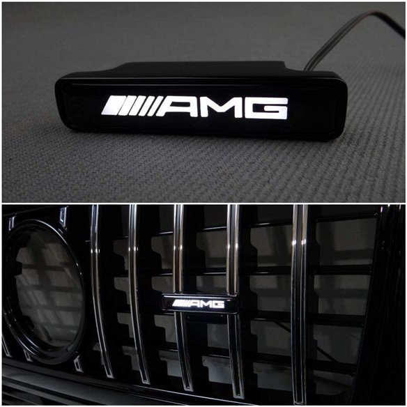 AMG LED Kühlergrill weißes Emblem Logo für Mercedes W463 G Wagon-Beleuchtungselemente AMG LED Kühlergrill weißes Emblem Logo für Mercedes W463 G Wagon-Beleuchtungselemente