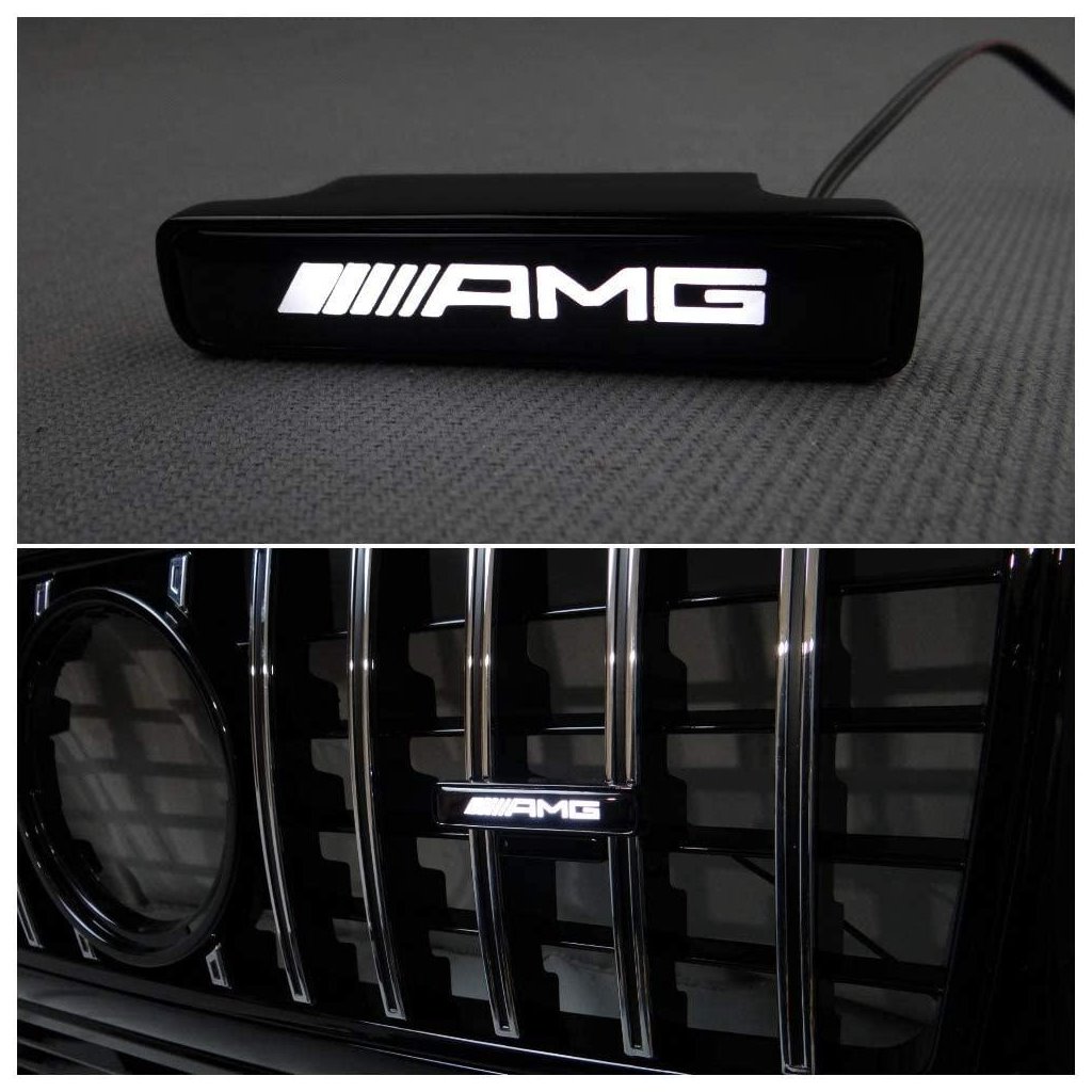 AMG LED Kühlergrill weißes Emblem Logo für Mercedes W463 G Wagon-Beleuchtungselemente AMG LED Kühlergrill weißes Emblem Logo für Mercedes W463 G Wagon-Beleuchtungselemente