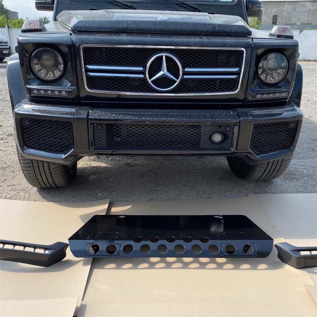 Frontkotflügel Edelstahl SCHWARZ für Mercedes-Benz W463 G-Klasse-Dekorative und funktionelle Accessoires Frontkotflügel Edelstahl SCHWARZ für Mercedes-Benz W463 G-Klasse-Dekorative und funktionelle Accessoires
