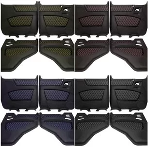 Fiberglas-Türverkleidungen mit Lederbesatz für mercedes-benz g-wagon g-klasse w463 1979 - 2001-Interieur Stil