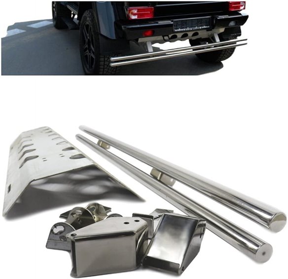 Parafango posteriore in acciaio inox con tubi per Mercedes-Benz W463 6x6-G Class W463 6x6
