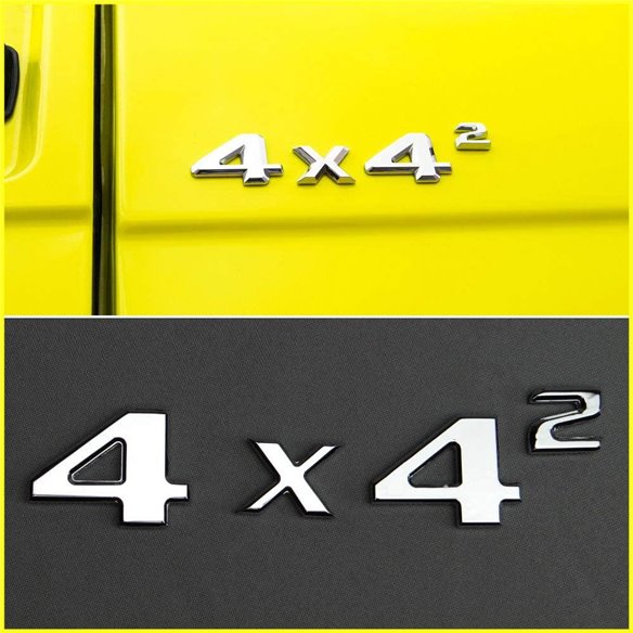 4x4 Quadrato Badge Boot Emblema Chrome Sticker Metallic 4pcs per Mercedes G Wagon W463 4x4-G Class W463 4x4 4x4 Quadrato Badge Boot Emblema Chrome Sticker Metallic 4pcs per Mercedes G Wagon W463 4x4-G Class W463 4x4