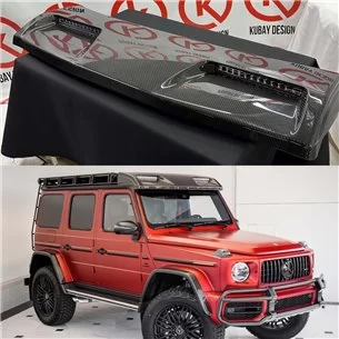 Kohlefaser Frontdachspoiler mit LEDs für Mercedes-Benz W463A 4x4 A4638807303/008-G Class W463A 4x4