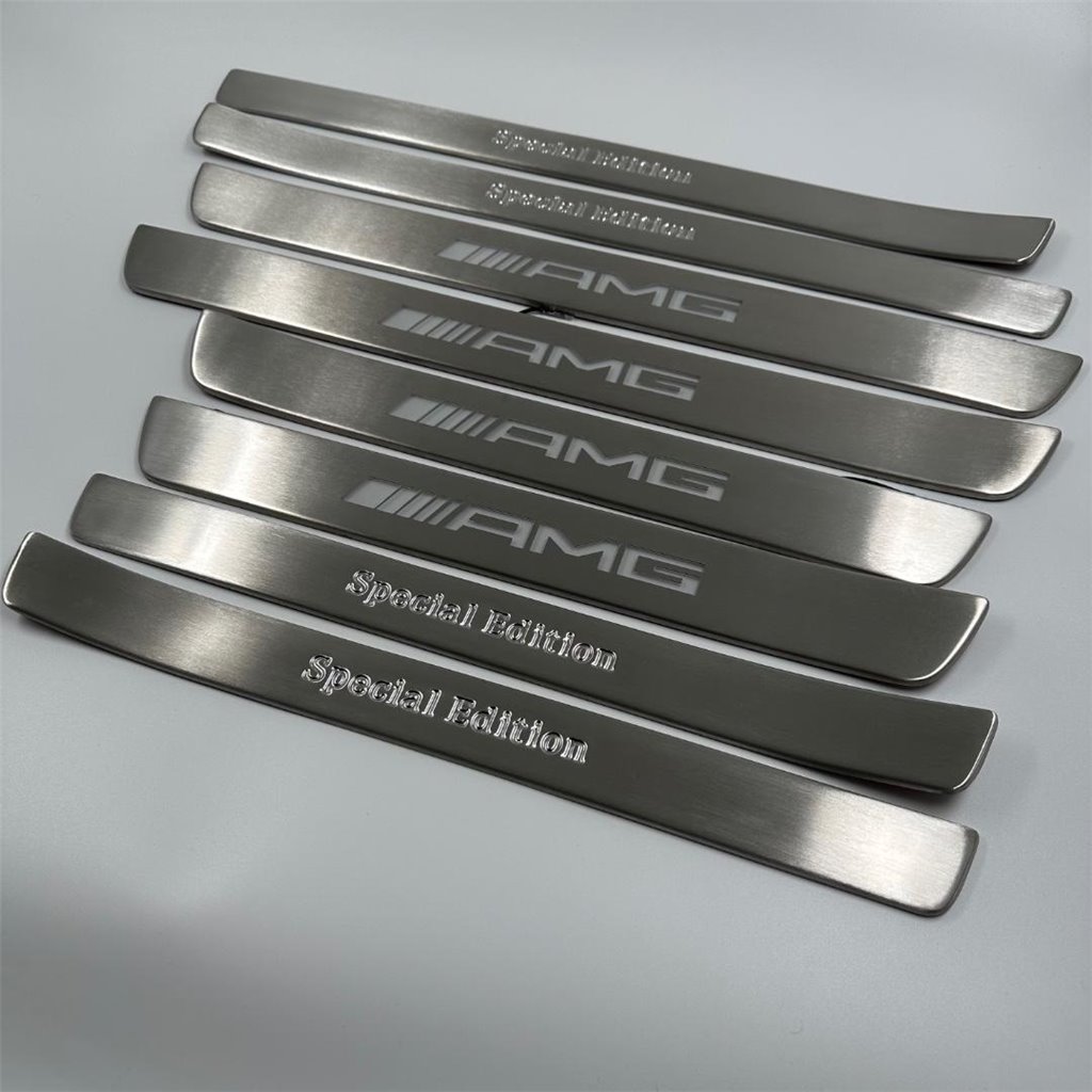 AMG blue LED Illuminated door sills 4 pcs for Mercedes-Benz W222-S Class W222 AMG blue LED Illuminated door sills 4 pcs for Mercedes-Benz W222-S Class W222