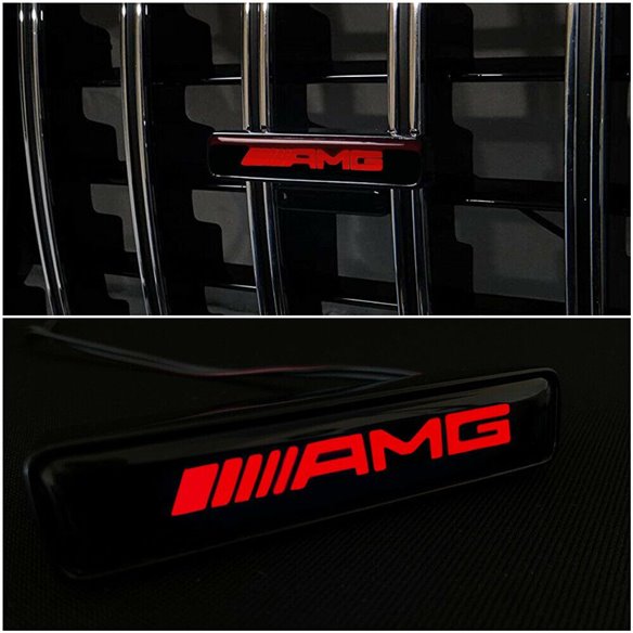 AMG Style RED Frontgrill Badge Led Beleuchtetes Logo für Mercedes-Benz Fahrzeuge-Embleme AMG Style RED Frontgrill Badge Led Beleuchtetes Logo für Mercedes-Benz Fahrzeuge-Embleme