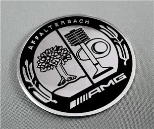 Stemma metallico con logo AMG Affalterbach per veicoli Mercedes-Benz-Emblemi 2
