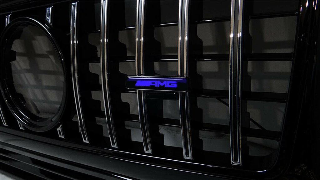 AMG Style BLUE Front Grille Badge Led Illuminated Logo for Mercedes-Benz cars-Emblems