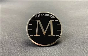 Logo Mansory metallizzato 58 mm-Emblemi 2