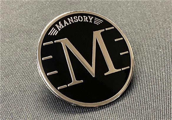 Metallic Mansory style exterior logo badge 58mm-Emblems