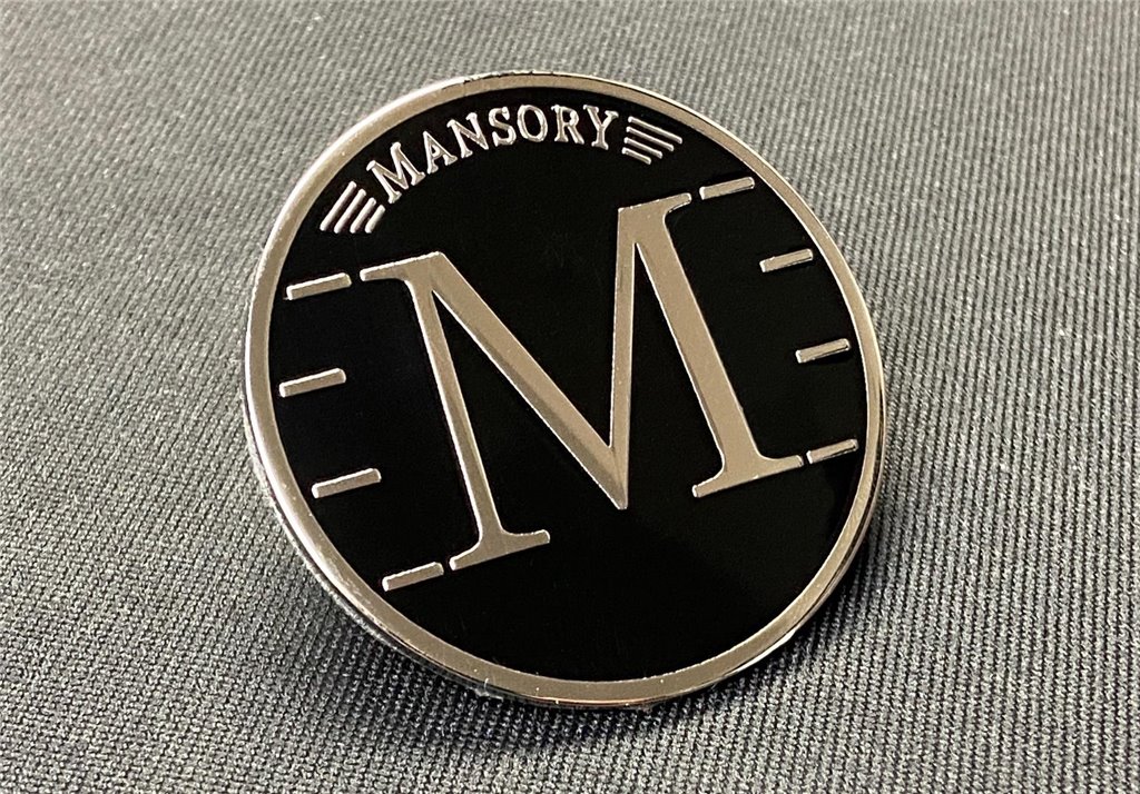 Metallic Mansory style exterior logo badge 58mm-Emblems