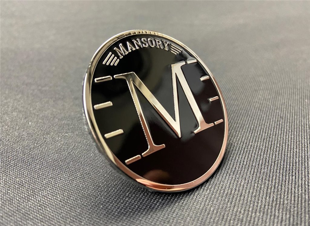Metallic Mansory style exterior logo badge 58mm-Emblems