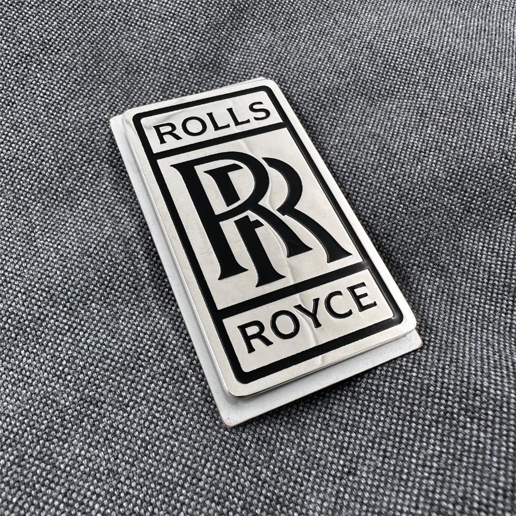 Set di tappetini metallizzati con emblemi per Rolls-Royce Cullinan Phantom Ghost Wraith Spectre-Rolls Royce Cullinan