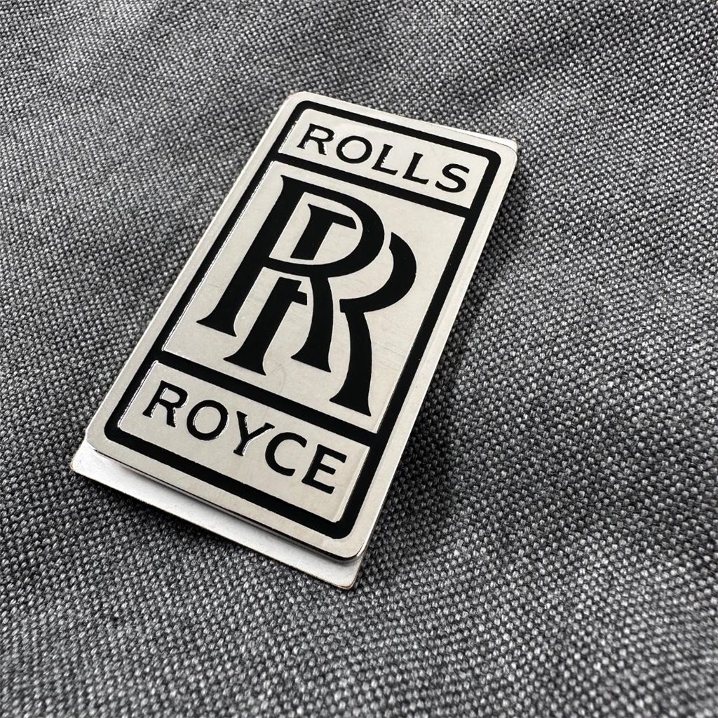 Set di tappetini metallizzati con emblemi per Rolls-Royce Cullinan Phantom Ghost Wraith Spectre-Rolls Royce Cullinan