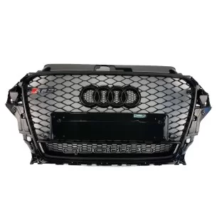 Audi RS3 Schwarz Quattro Frontstoßstange Kühlergrill für Audi A3 2013-2016-A3