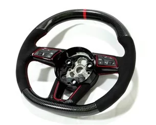 Audi RS4 RS5 RS3 S3 S4 S5 A5 A4 Steering Wheel Carbon Alcantara-Audi 2
