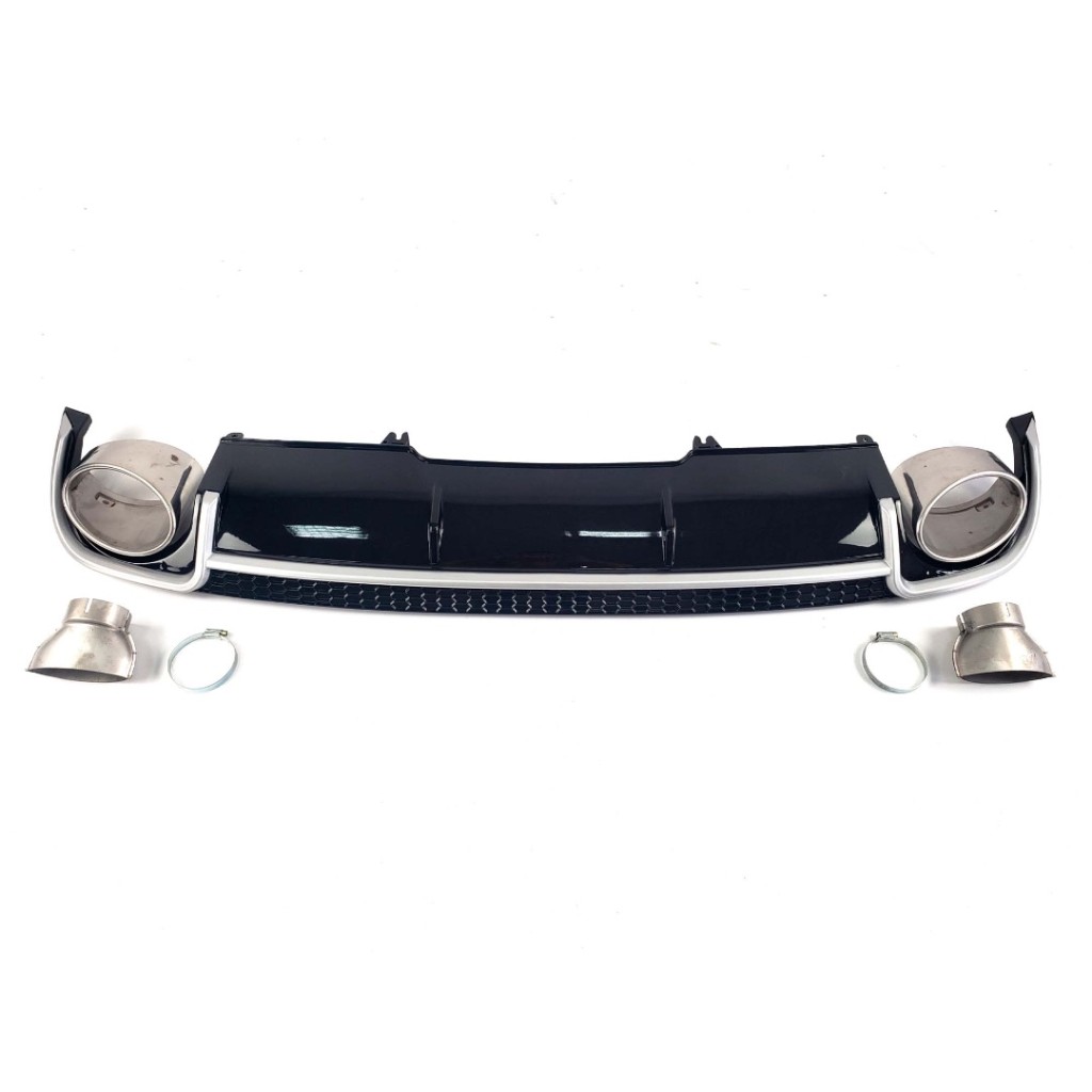 Audi RS4 Heckdiffusor mit Auspuffblenden für Audi A4 2015-2019-A4 Audi RS4 Heckdiffusor mit Auspuffblenden für Audi A4 2015-2019-A4