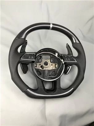 Audi Q5 SQ5 Q7 A1 A3 SQ7 Steering Wheel Carbon Leather-Audi 2