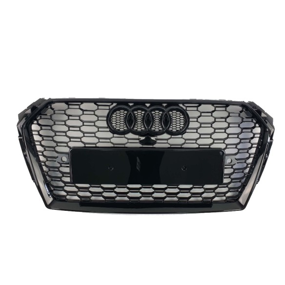 Audi RS4 BLACK Frontstoßstange Kühlergrill für Audi A4 2015-2019-A4 Audi RS4 BLACK Frontstoßstange Kühlergrill für Audi A4 2015-2019-A4