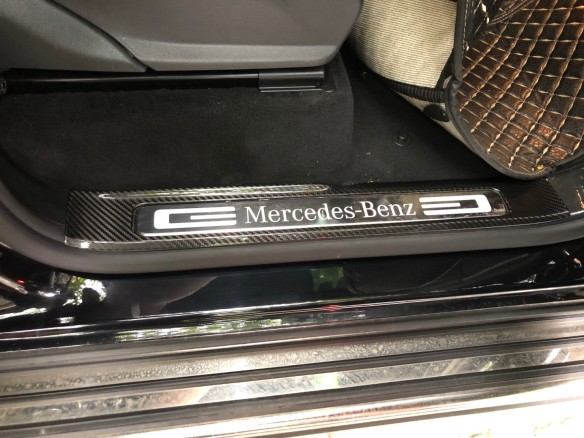 Kohlefaser-Türschweller für Mercedes-Benz W463A W464 G-Klasse 4 Stück-Interieur Stil