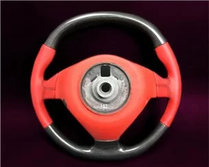Ferrari F430 Steering Wheel Carbon Red Leather-Ferrari 2