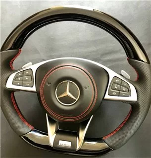 Mercedes-Benz GLE GLC GLS C CLA W205 W166 X166 Lederlenkrad Klavierlack schwarz-Mercedes Benz 2