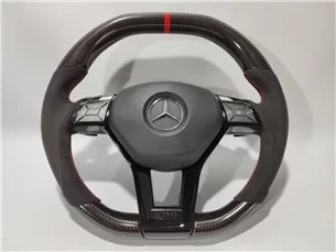 Mercedes-Benz W204 W212 C E AMG W218 W207 W172 SLK SL Steering Wheel Carbon Alcantara-Mercedes Benz 2