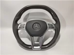 Mercedes-Benz W204 W212 C E AMG W218 W207 W172 SLK SL Steering Wheel Carbon Leather-Mercedes Benz 2