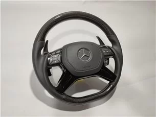 Mercedes-Benz ML W166 GL GLS GLE W292 G W463 W212 E Steering Wheel Carbon Leather-Mercedes Benz 2