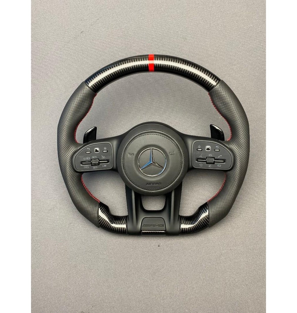 Carbon fiber AMG steering Wheel for Mercedes-Benz G-Wagon W463A W213 W177 C217 W222 V167-Mercedes Benz
