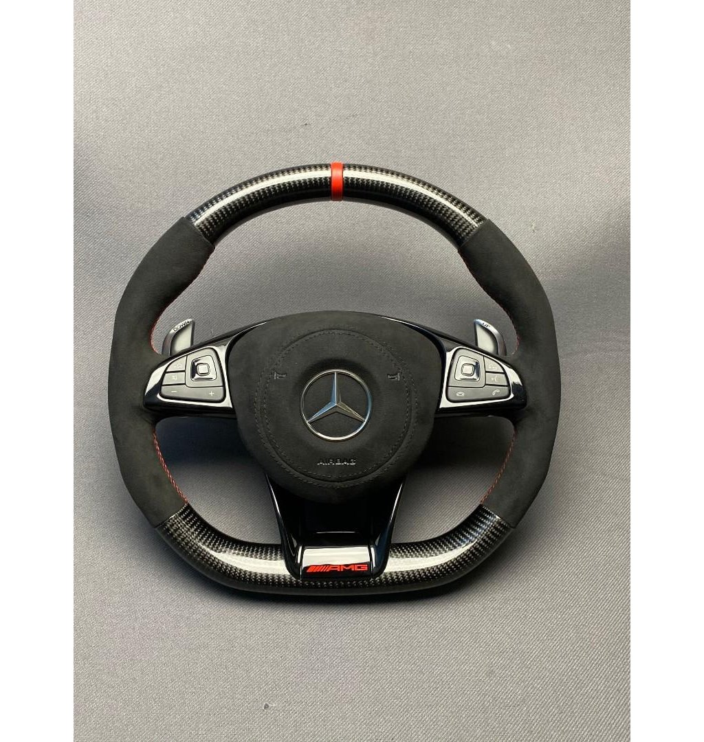 Carbon fiber AMG Steering Wheel for Mercedes-Benz E-Class C-Class W205 W213-Mercedes Benz