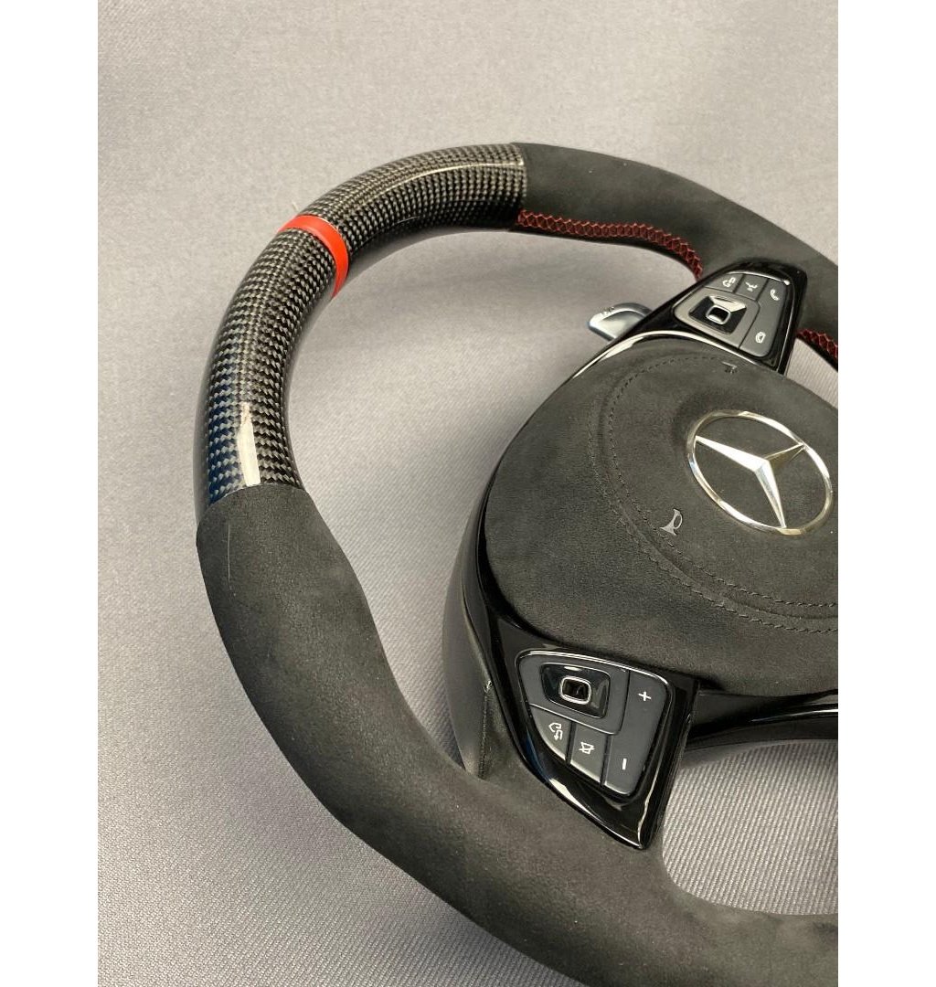 Carbon fiber AMG Steering Wheel for Mercedes-Benz E-Class C-Class W205 W213-Mercedes Benz