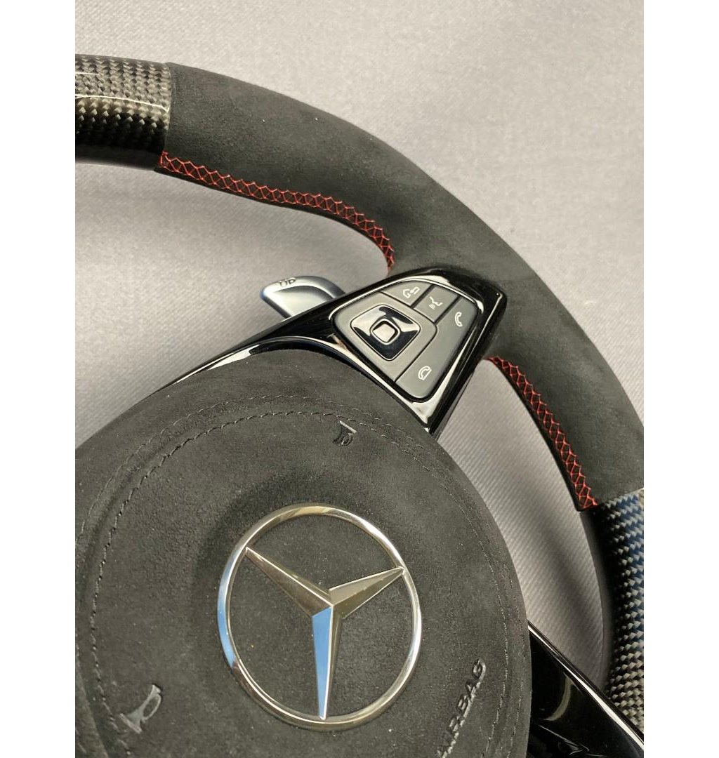 Carbon fiber AMG Steering Wheel for Mercedes-Benz E-Class C-Class W205 W213-Mercedes Benz