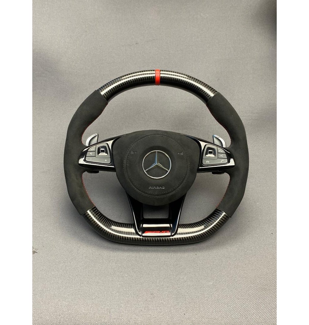 Carbon fiber AMG Steering Wheel for Mercedes-Benz E-Class C-Class W205 W213-Mercedes Benz