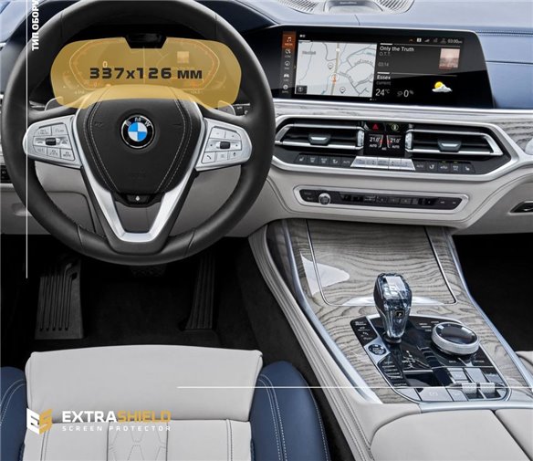 BMW X6 (G06) 2019 - Heute Digitaler Tacho (mit Sensor) 12,3 ExtraShield Screeen Protector-X6 SERIES E71 F16 G06
