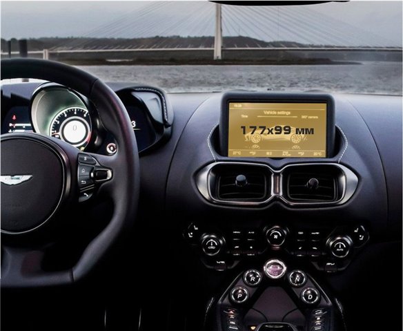 Aston Martin DBS 2018 - Present Multimedia 12 ExtraShield Screeen Protector-PanzerGlass