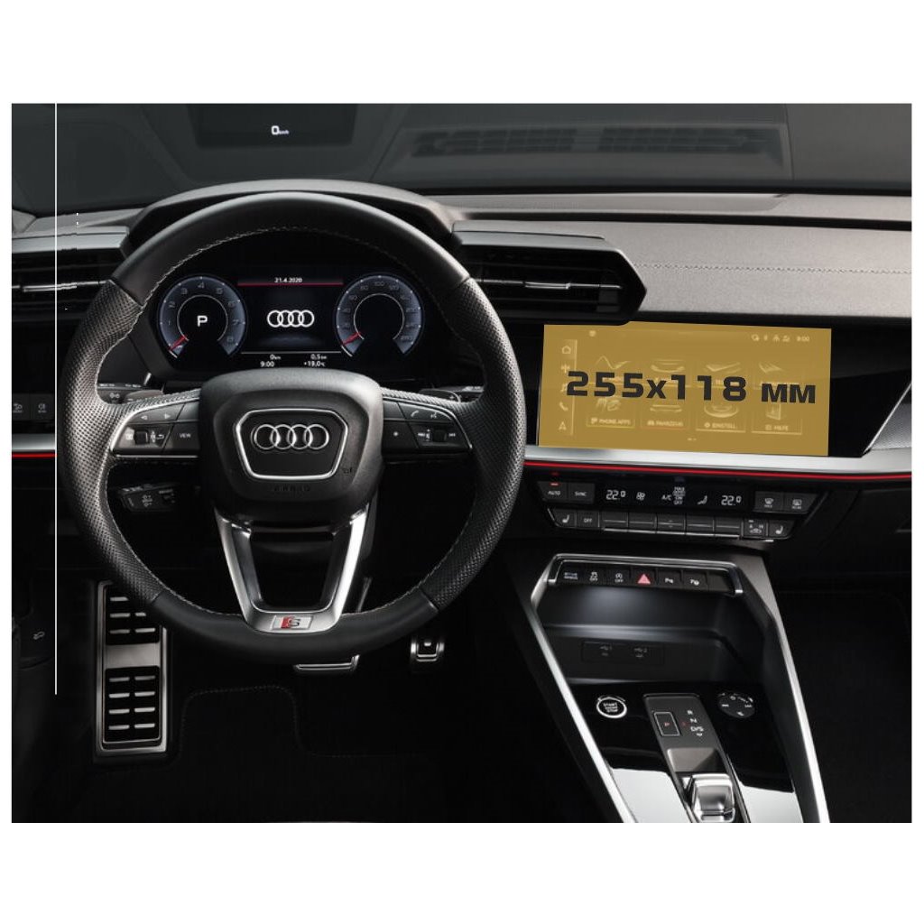 Audi A3 (8Y) 2020-Presnt. Multimedia MMI Navigation plus 10,1 ExtraShield Screeen Protector-PanzerGlass Audi A3 (8Y) 2020-Presnt. Multimedia MMI Navigation plus 10,1 ExtraShield Screeen Protector-PanzerGlass