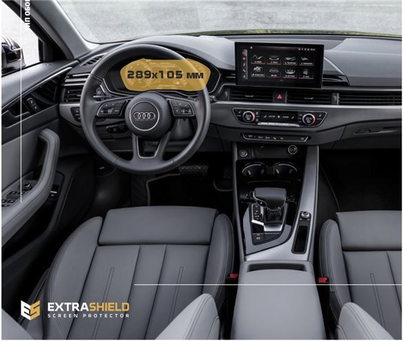 Audi A4 (B9) pre-facelift 2015 - 2020 Tachimetro digitale Audi Virtual Cockpit 12 ExtraShield Screeen Protector-AUDI A4