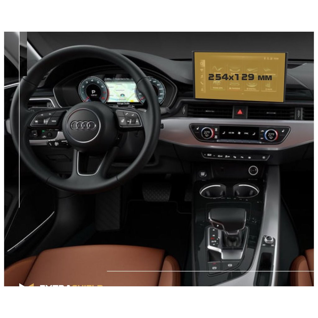 Audi A4 (B9) Pre-facelift 2015 - 2020 Multimedia MMI 8.3 ExtraShield Screeen Protector-AUDI A4