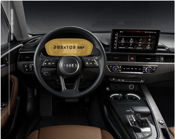 Audi A5 (F5) Facelift 2019 - Presente Tachimetro digitale Audi Virtual Cockpit 12,3 ExtraShield Screeen Protector-AUDI A5