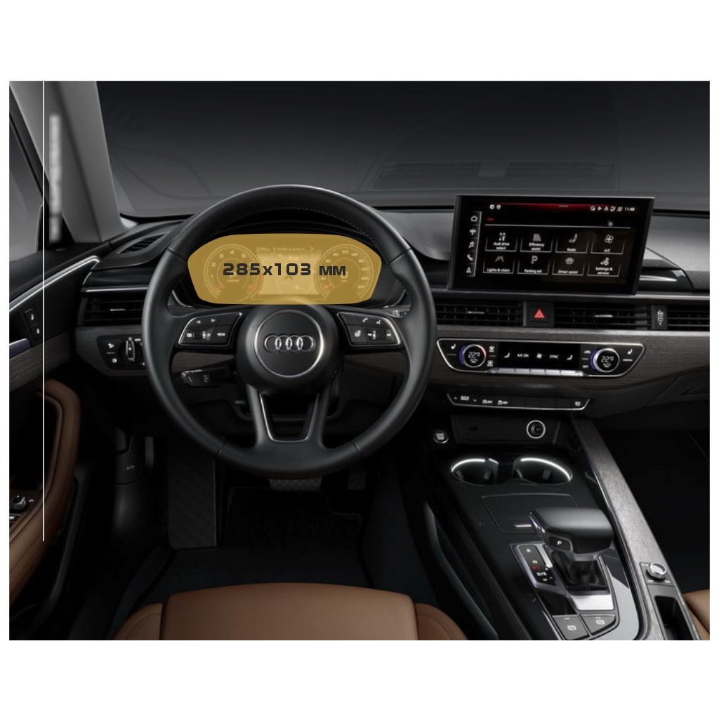 Audi A5 (F5) Facelift 2019 - Presente Tachimetro digitale Audi Virtual Cockpit 12,3 ExtraShield Screeen Protector-AUDI A5