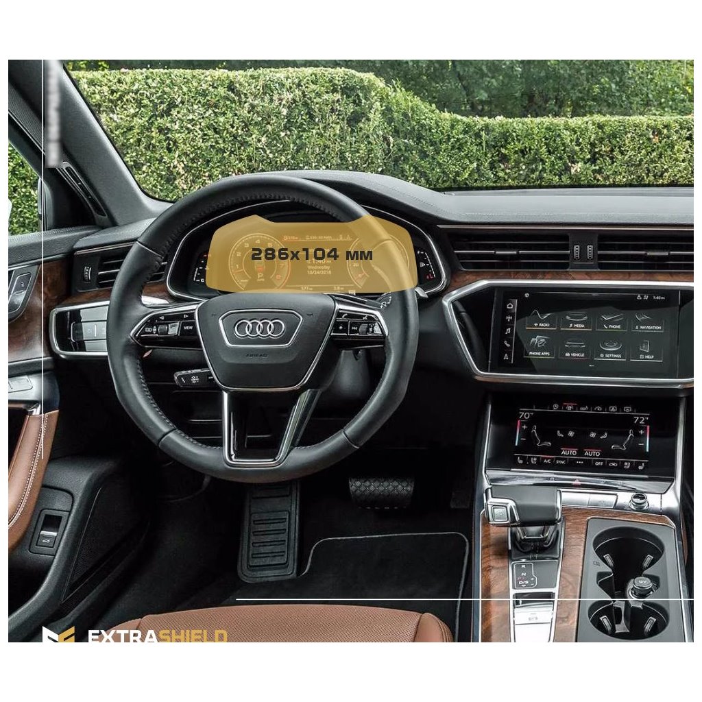 Audi A6 (x8) 2018 - Oggi tachimetro digitale Audi Virtual Cockpit 12,3 ExtraShield Screeen Protector-AUDI A6
