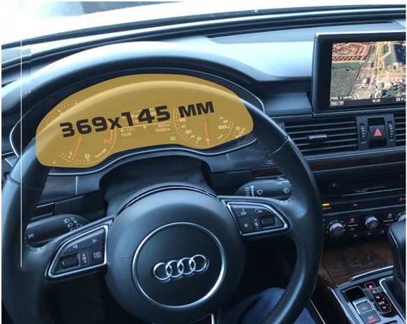 Audi A7 II (4K) 2017 - Oggi tachimetro digitale ExtraShield Screeen Protector-AUDI A7