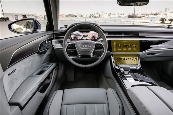 Audi A8 (D5) 2017 - Oggi Multimedia + climatizzatore automatico 10,2-8,6 ExtraShield Screeen Protector-AUDI A8