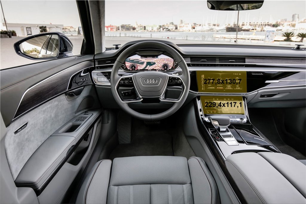 Audi A8 (D5) 2017 - Oggi Multimedia + climatizzatore automatico 10,2-8,6 ExtraShield Screeen Protector-AUDI A8