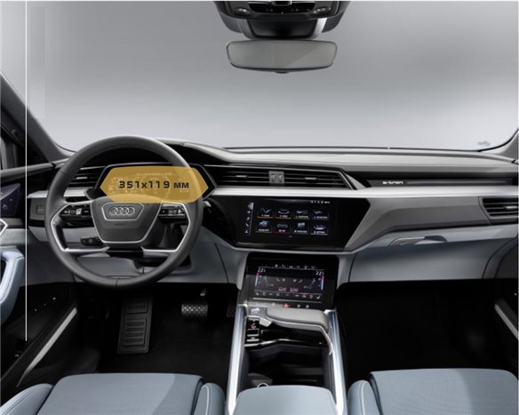 Audi E-tron GT (RS) 2021 - Presente Tachimetro digitale 12,3 ExtraShield Screeen Protector-E-Tron GT