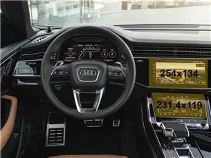 Audi Q8 (4MN) 2018 - Oggi Multimedia + climatizzatore automatico 10,1-8,6 ExtraShield Screeen Protector-AUDI