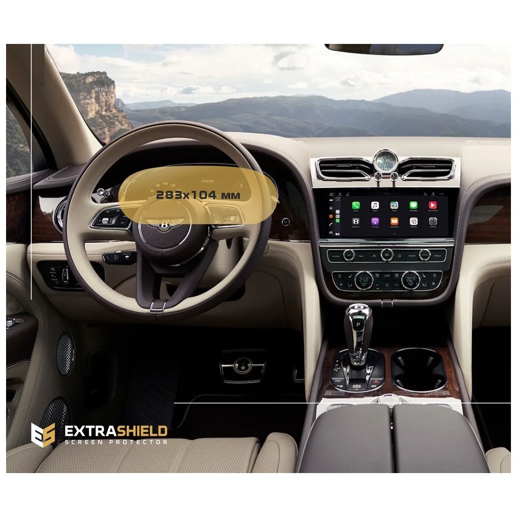 Bentley Bentayga 2020 - Present Digital Speedometer ExtraShield Screeen Protector-Bentayga Bentley Bentayga 2020 - Present Digital Speedometer ExtraShield Screeen Protector-Bentayga