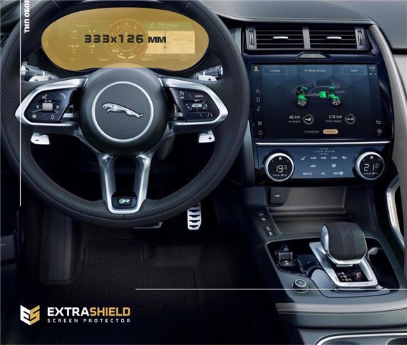Jaguar E-Pace 2020 - Present Color multifunction display 12,3'' ExtraShield Screeen Protector-E-Pace