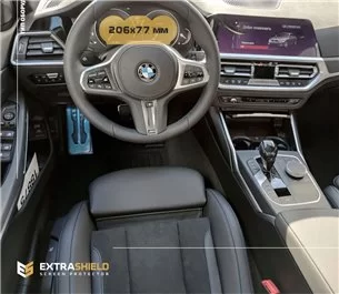 BMW 4er (G22) 2020 - Heute Digitaler Tacho (Zentral) 12,3 ExtraShield Screeen Protector-4 SERIES F36